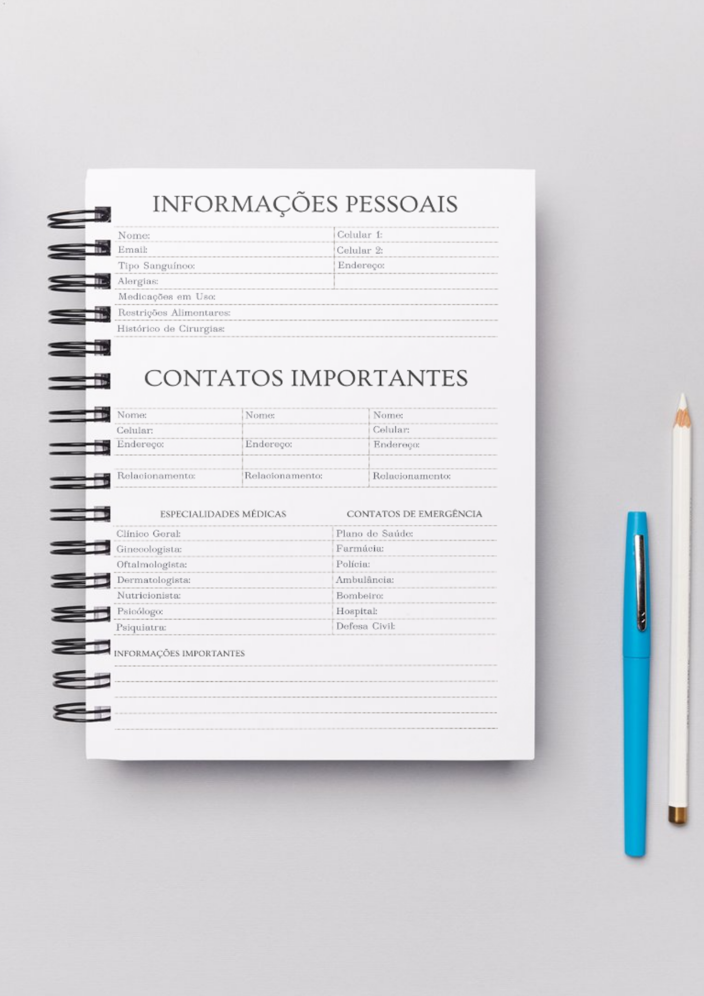 Planner Mensal A5 2026 - Floral