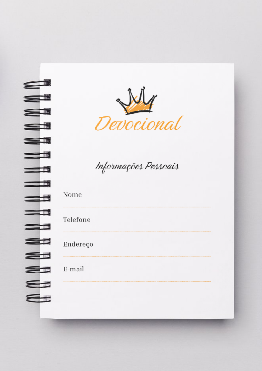 Planner Devocional 2026 -  Filho do Rei