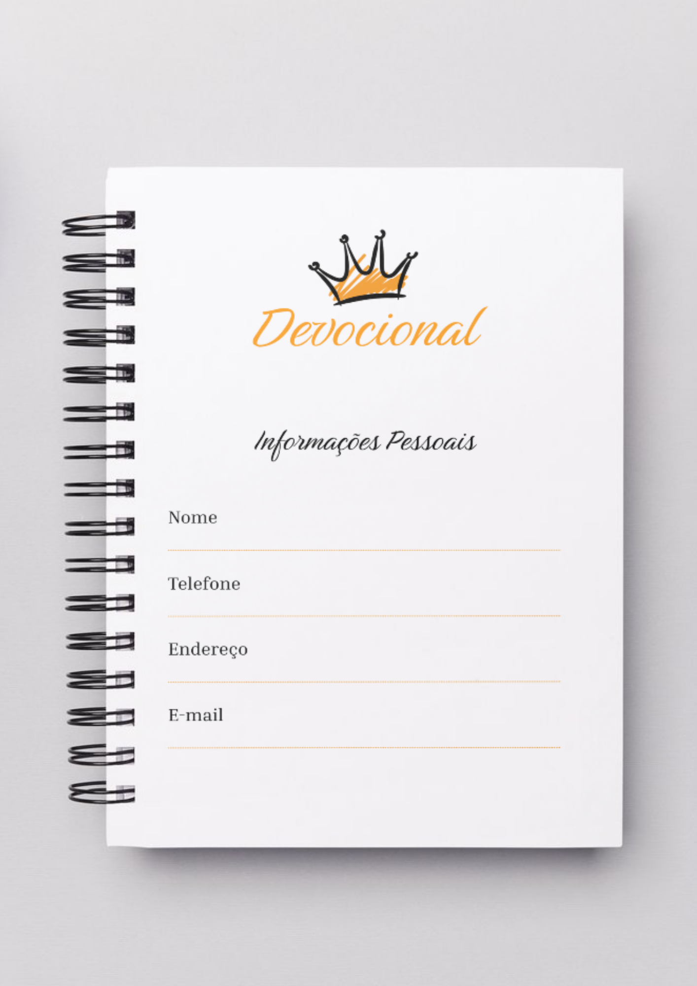 Planner Devocional 2026 -  Filho do Rei