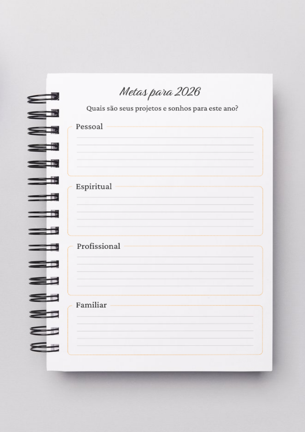 Planner Devocional 2026 -  Filho do Rei