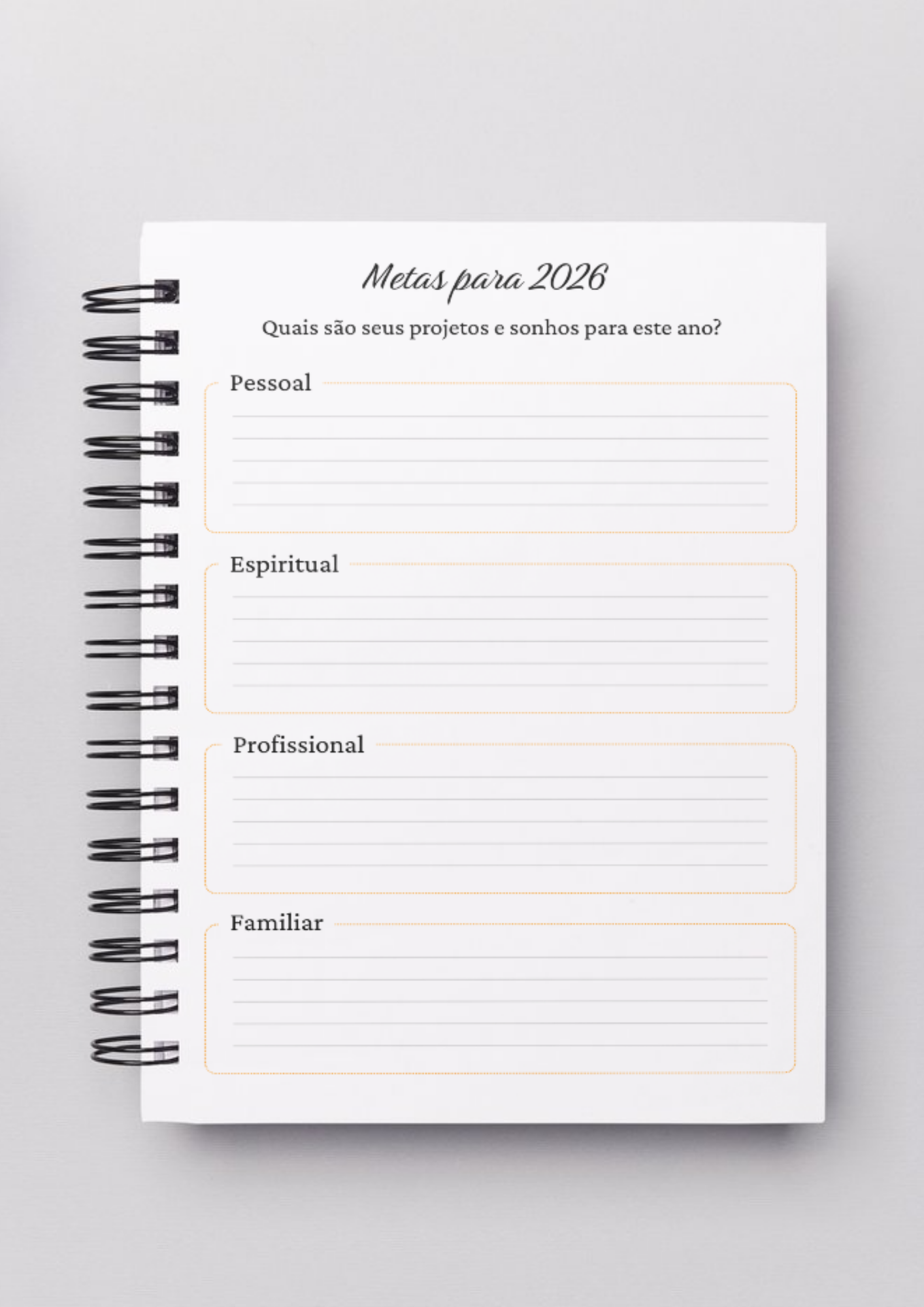 Planner Devocional 2026 -  Filho do Rei