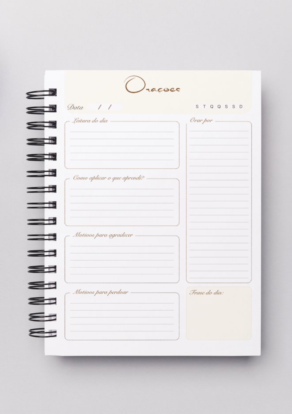 Planner Devocional 2026 -  Seja Forte e Corajoso