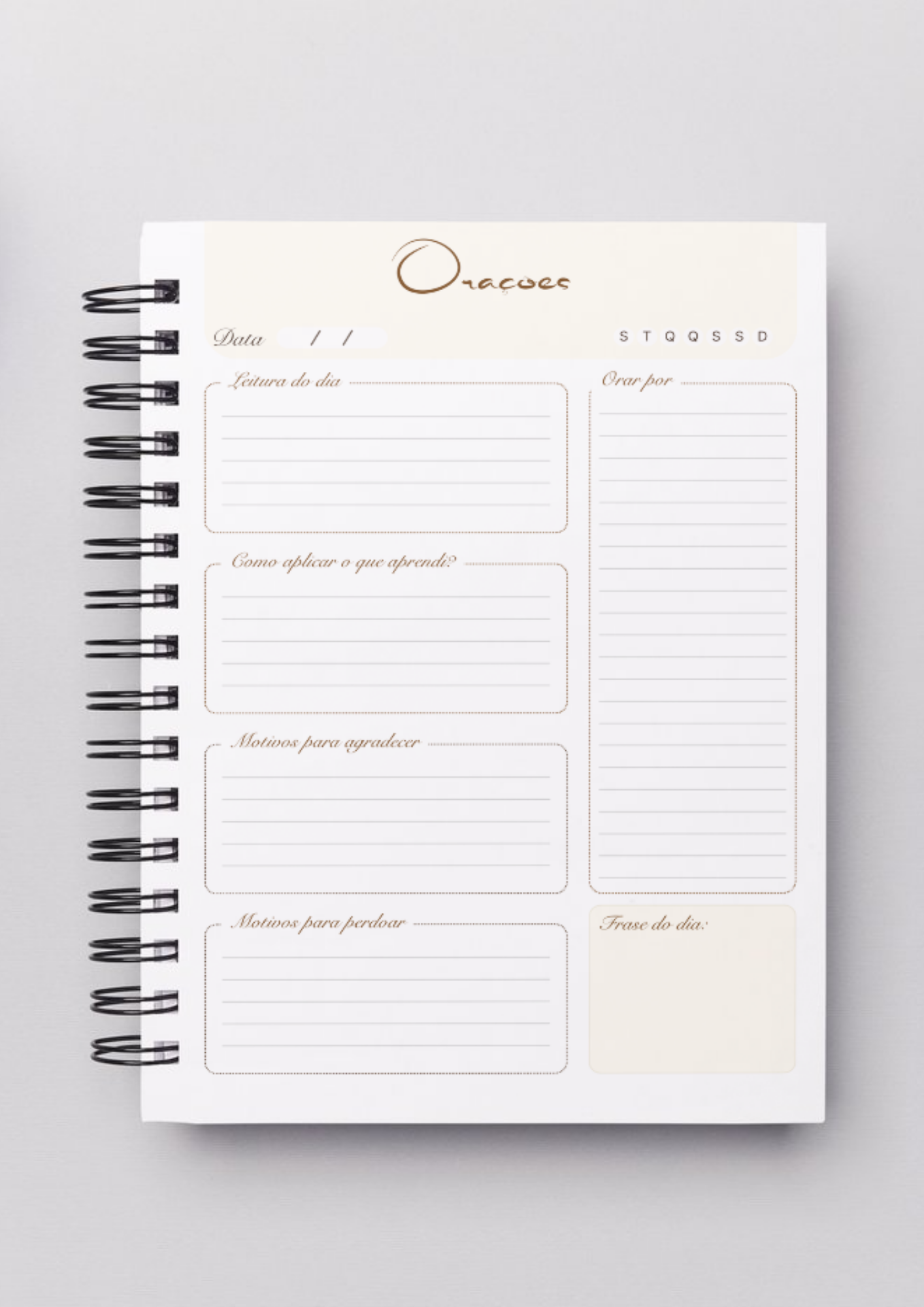 Planner Devocional 2026 -  Seja Forte e Corajoso