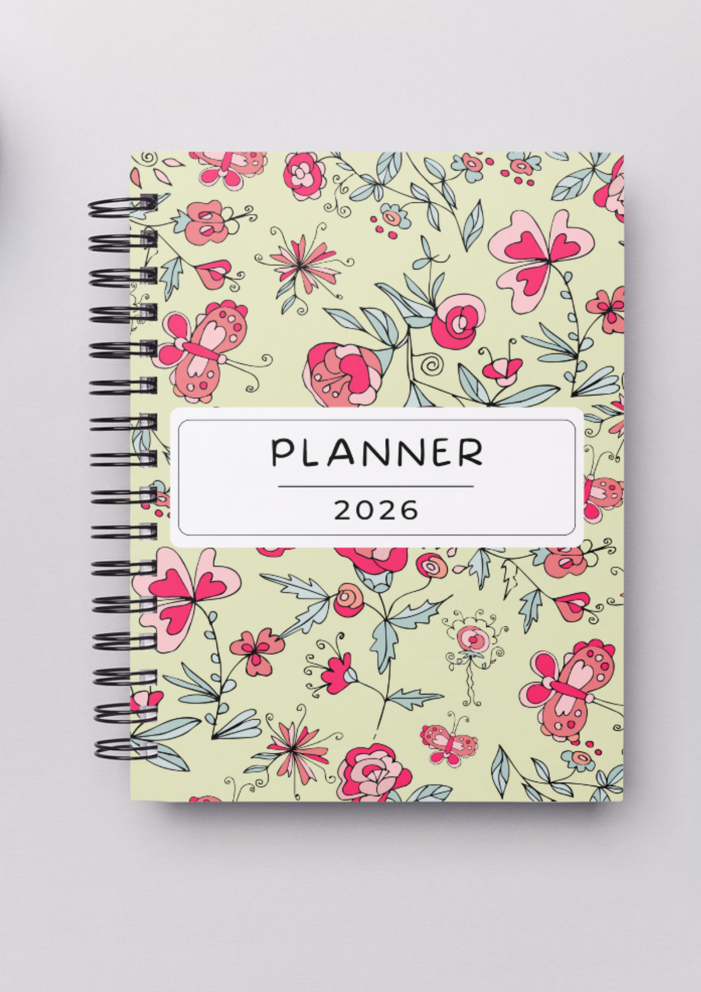 Planner Diário A5 2026 - Floral