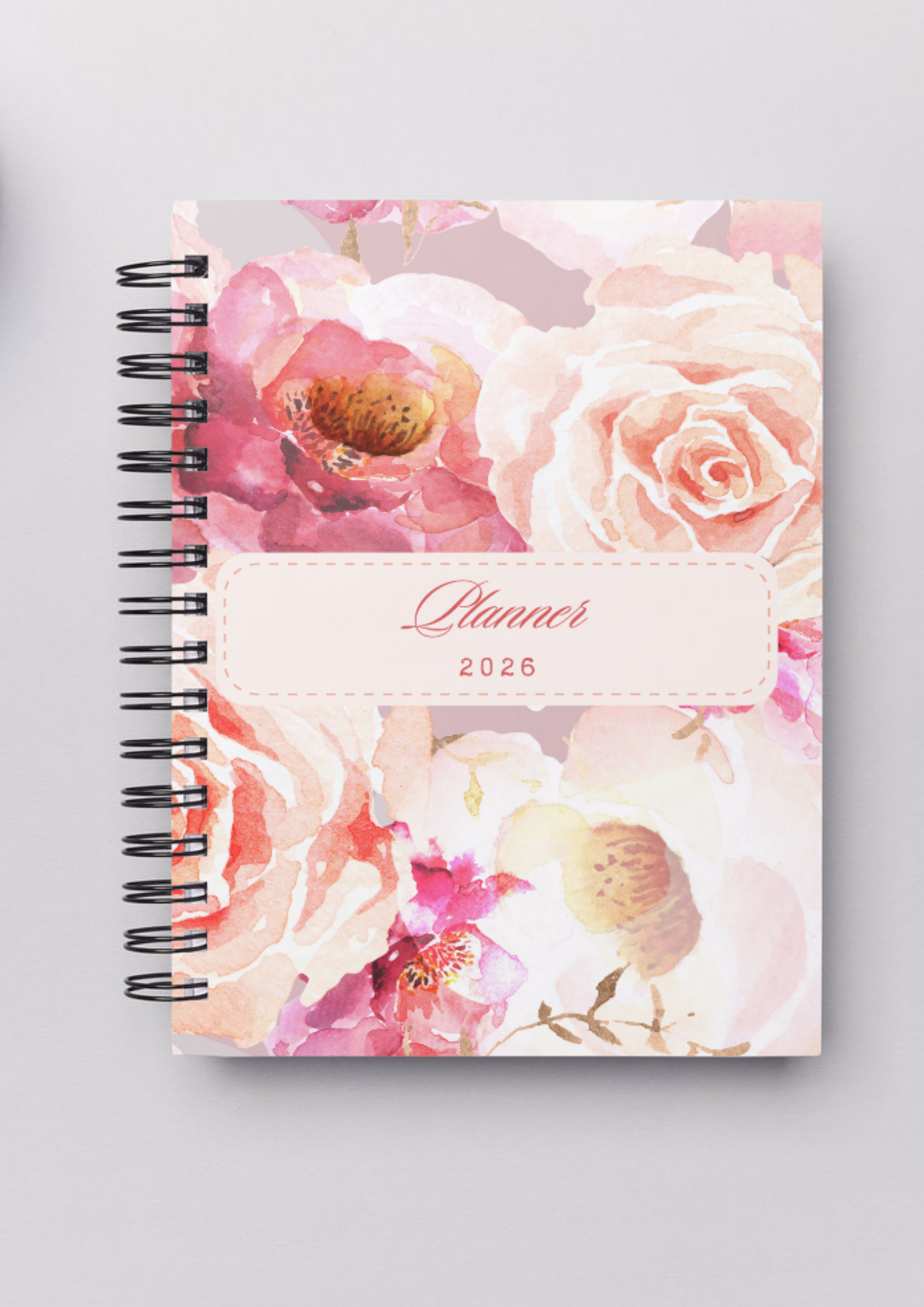 Planner Diário A5 2026 - Floral