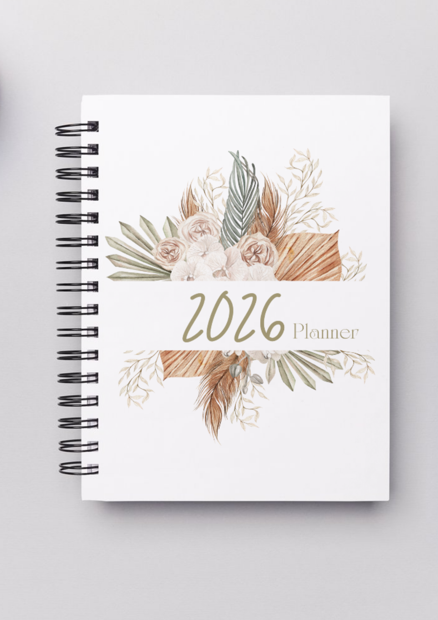 Planner Diário A5 2026 - Floral