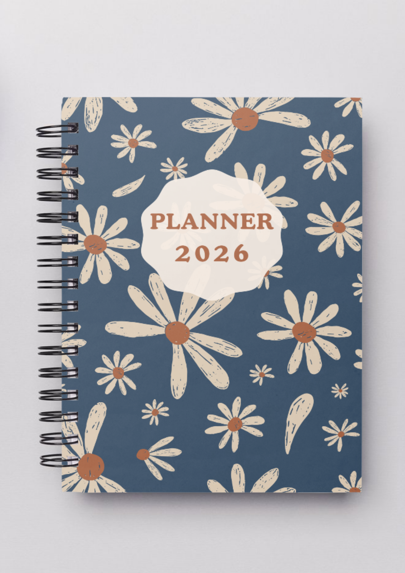 Planner Mensal A5 2026 - Floral