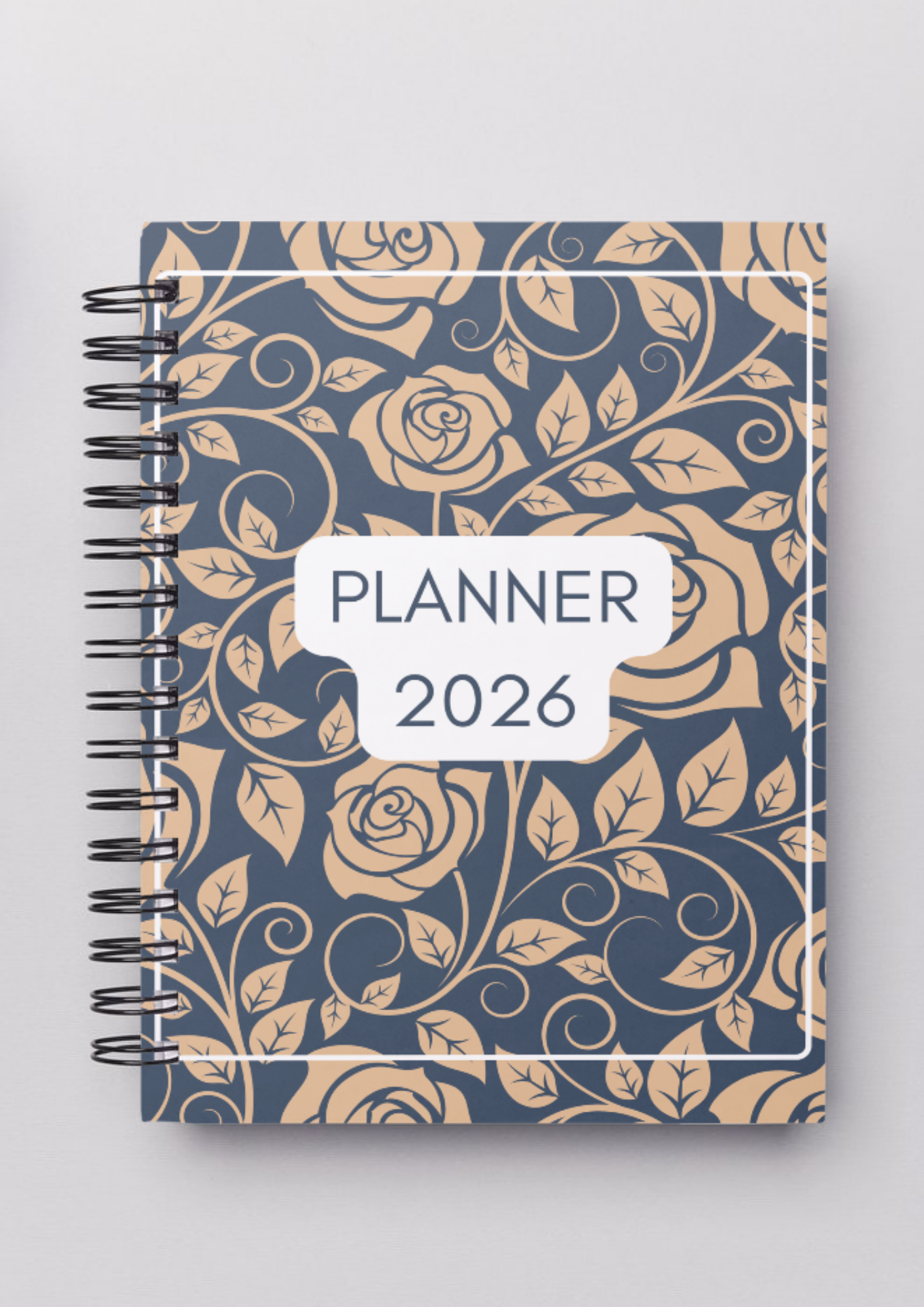 Planner Mensal A5 2026 - Floral