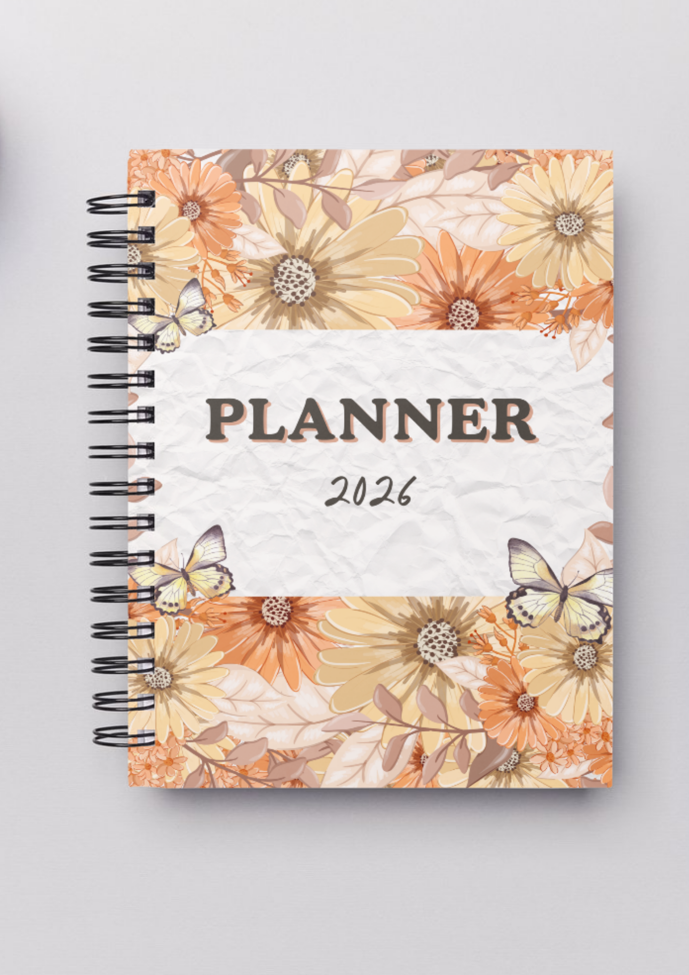 Planner Diário A5 2026 - Floral