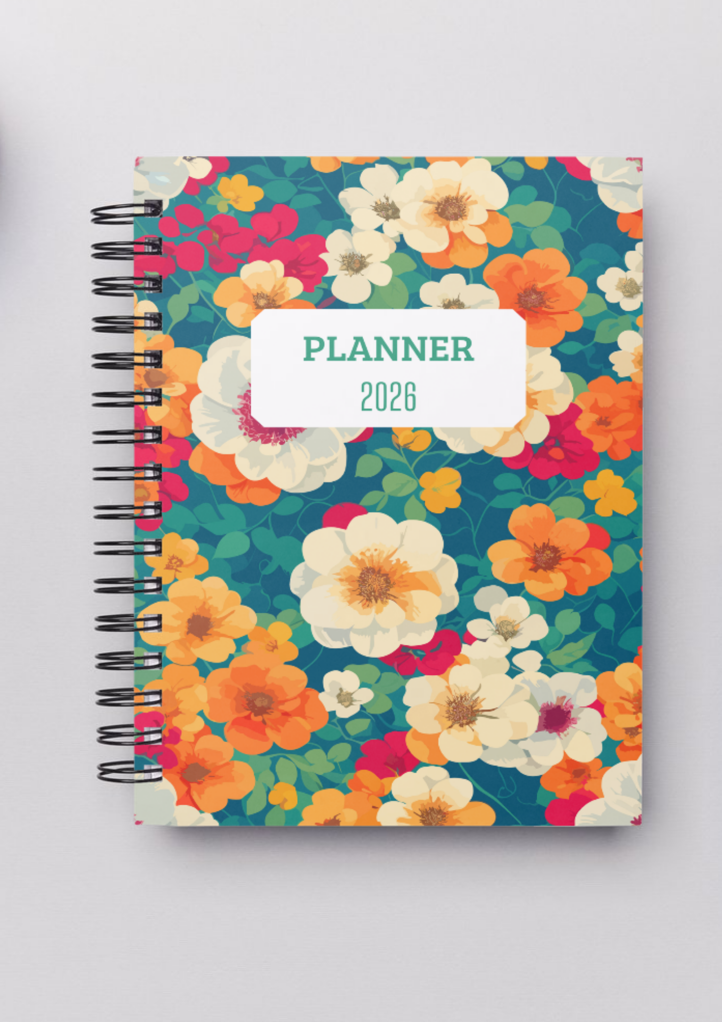 Planner Diário A5 2026 - Floral