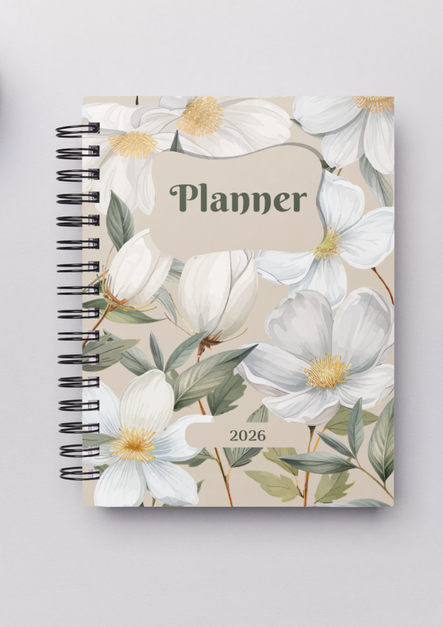 Planner Diário A5 2026 - Floral